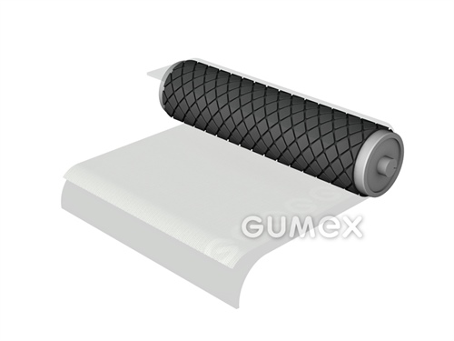 Gummi BLACK STAR PL-VKS, 8mm, Breite 1400mm, 60°ShA, SBR, -30°C/+70°C, schwarz, 